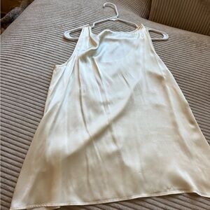 Talbots Cream Satin Blouse